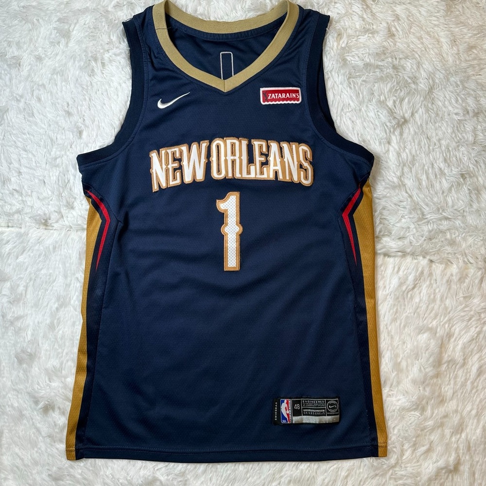 Nike New Orleans Pelicans Zion Williamson #1 Swingman Jersey Mens 48 NBA Blue